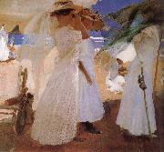 On the beach Joaquin Sorolla